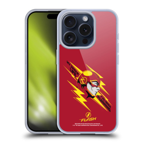 The Flash TV Series Graphics Barry Head Soft Gel Case for Apple iPhone 15 Pro & MagSafe