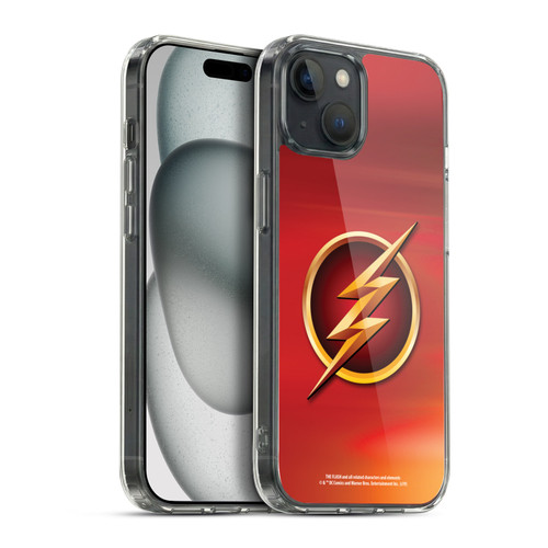 The Flash TV Series Logos Red Soft Gel Case for Apple iPhone 15 Plus & MagSafe