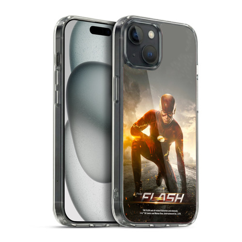 The Flash TV Series Poster Barry Kneel Pose Soft Gel Case for Apple iPhone 15 Plus