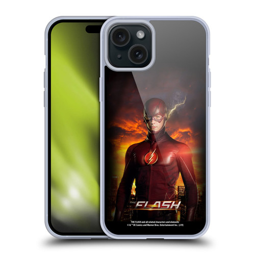 The Flash TV Series Poster Barry Stand Pose Soft Gel Case for Apple iPhone 15 Plus