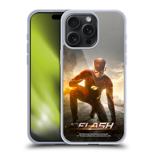 The Flash TV Series Poster Barry Kneel Pose Soft Gel Case for Apple iPhone 15 Pro Max