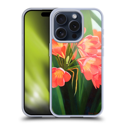 Graeme Stevenson Assorted Designs Flowers 2 Soft Gel Case for Apple iPhone 15 Pro