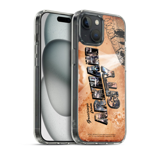 Batman Arkham City Graphics Postcard Soft Gel Case for Apple iPhone 15 & MagSafe