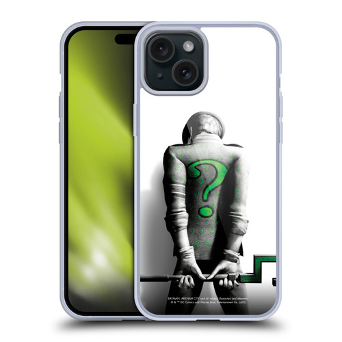 Batman Arkham City Villains Riddler Soft Gel Case for Apple iPhone 15 Plus