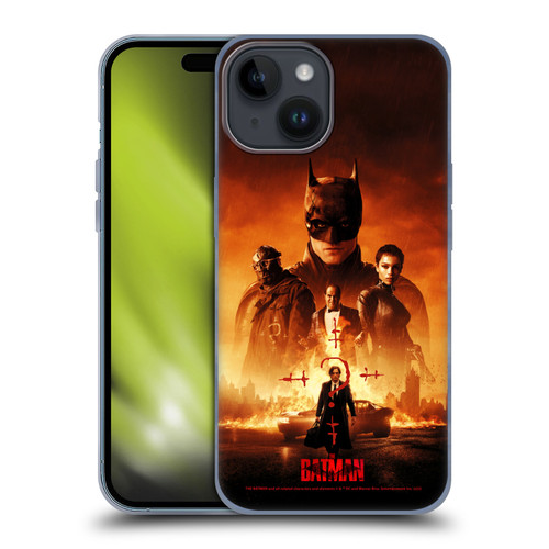 The Batman Posters Group Soft Gel Case for Apple iPhone 15