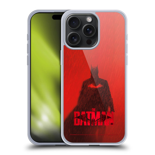 The Batman Posters Red Rain Soft Gel Case for Apple iPhone 15 Pro Max
