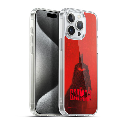 The Batman Posters Red Rain Soft Gel Case for Apple iPhone 15 Pro Max & MagSafe