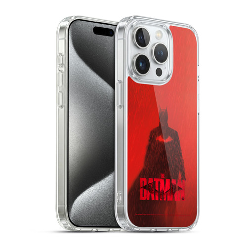 The Batman Posters Red Rain Soft Gel Case for Apple iPhone 15 Pro & MagSafe