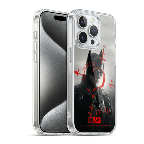 The Batman Posters Unmask The Truth Soft Gel Case for Apple iPhone 15 Pro & MagSafe