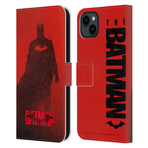 The Batman Posters Red Rain Leather Book Wallet Case Cover For Apple iPhone 15 Plus