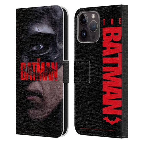 The Batman Posters Close Up Leather Book Wallet Case Cover For Apple iPhone 15 Pro Max