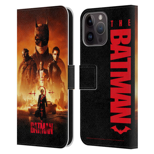 The Batman Posters Group Leather Book Wallet Case Cover For Apple iPhone 15 Pro Max