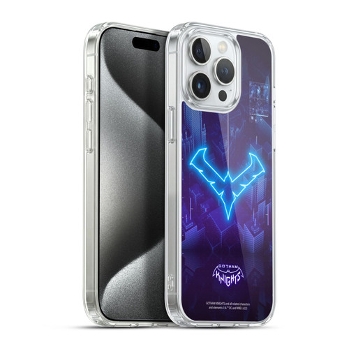 Gotham Knights Character Art Nightwing Soft Gel Case for Apple iPhone 15 Pro Max & MagSafe