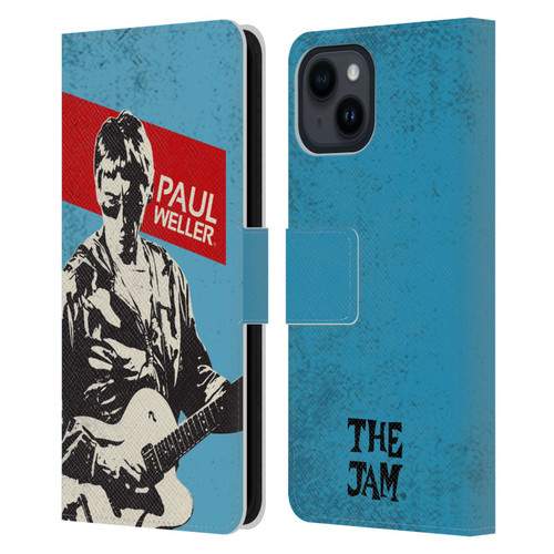 The Jam Key Art Paul Weller Leather Book Wallet Case Cover For Apple iPhone 15