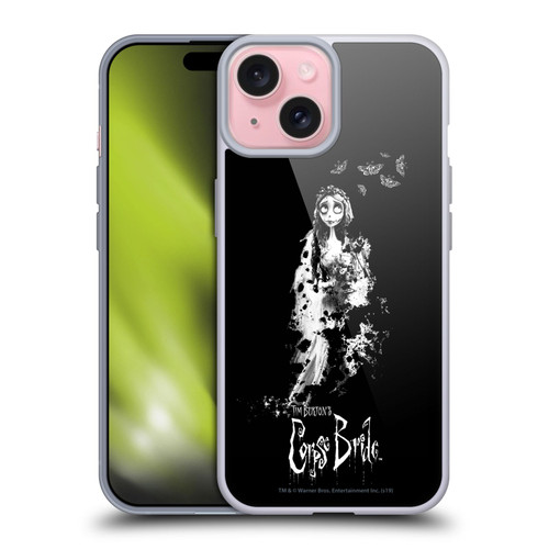 Corpse Bride Key Art Emily Splatters Soft Gel Case for Apple iPhone 15