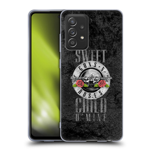 Guns N' Roses Vintage Sweet Child O' Mine Soft Gel Case for Samsung Galaxy A52 / A52s / 5G (2021)
