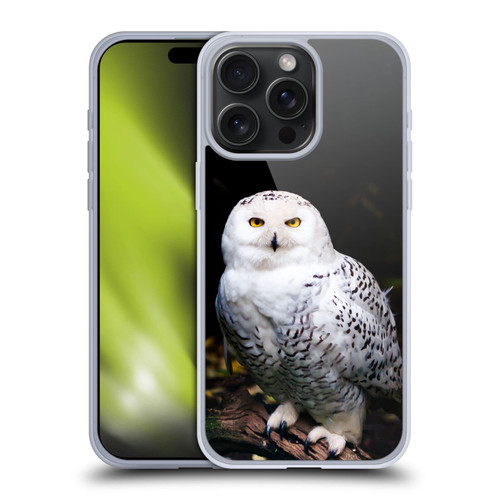 Patrik Lovrin Animal Portraits Majestic Winter Snowy Owl Soft Gel Case for Apple iPhone 15 Pro Max