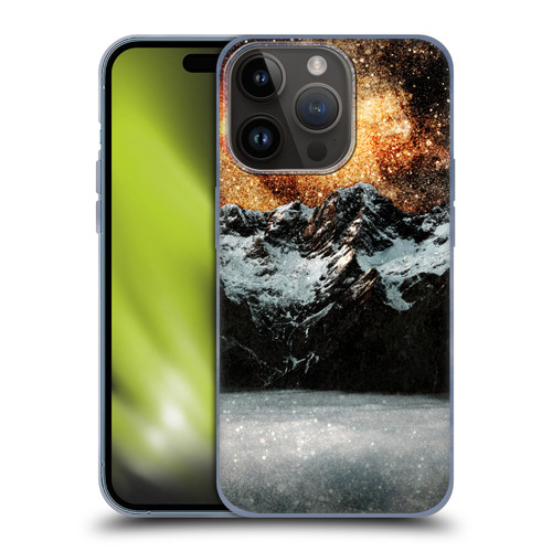 Patrik Lovrin Dreams Vs Reality Burning Galaxy Above Mountains Soft Gel Case for Apple iPhone 15 Pro