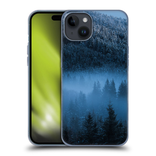 Patrik Lovrin Magical Foggy Landscape Magical Fog Over Snowy Forest Soft Gel Case for Apple iPhone 15 Plus