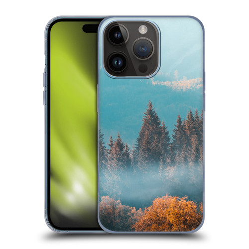 Patrik Lovrin Magical Foggy Landscape Autumn Forest Soft Gel Case for Apple iPhone 15 Pro