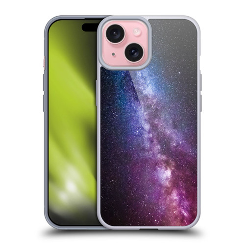 Patrik Lovrin Night Sky Milky Way Bright Colors Soft Gel Case for Apple iPhone 15