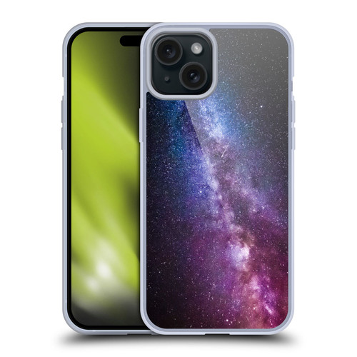 Patrik Lovrin Night Sky Milky Way Bright Colors Soft Gel Case for Apple iPhone 15 Plus