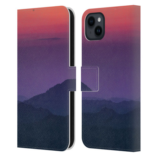 Patrik Lovrin Magical Sunsets Layers Leather Book Wallet Case Cover For Apple iPhone 15 Plus