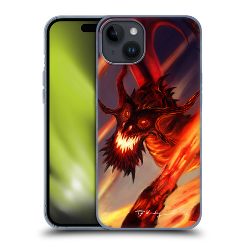 Piya Wannachaiwong Dragons Of Fire Soar Soft Gel Case for Apple iPhone 15 Plus