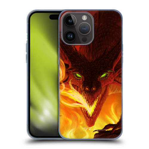 Piya Wannachaiwong Dragons Of Fire Glare Soft Gel Case for Apple iPhone 15 Pro Max
