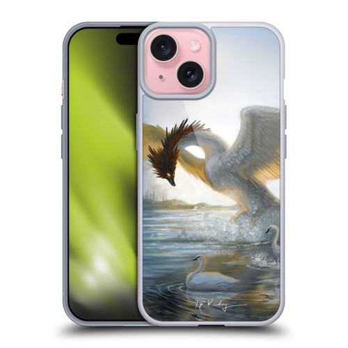 Piya Wannachaiwong Dragons Of Sea And Storms Swan Dragon Soft Gel Case for Apple iPhone 15