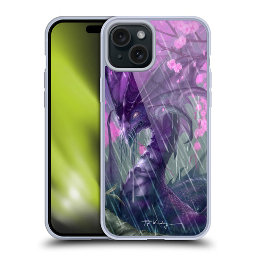 Piya Wannachaiwong Dragons Of Sea And Storms Spring Rain Dragon Soft Gel Case for Apple iPhone 15 Plus