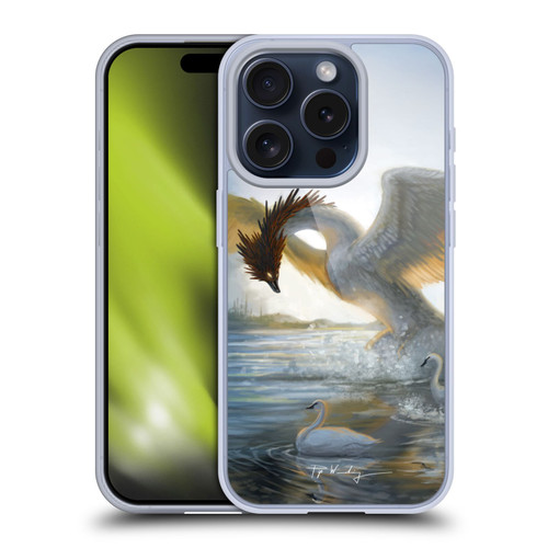 Piya Wannachaiwong Dragons Of Sea And Storms Swan Dragon Soft Gel Case for Apple iPhone 15 Pro