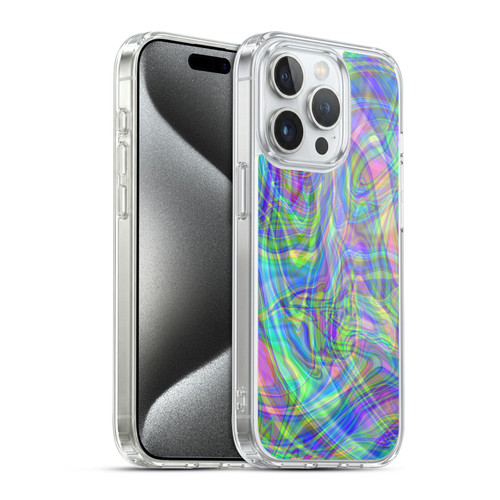 Suzan Lind Colours & Patterns Iridescent Abstract Soft Gel Case for Apple iPhone 15 Pro & MagSafe