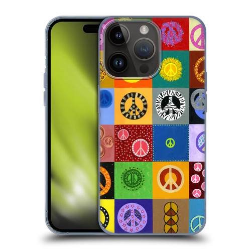 Suzan Lind Colours & Patterns Peace Quilt Soft Gel Case for Apple iPhone 15 Pro