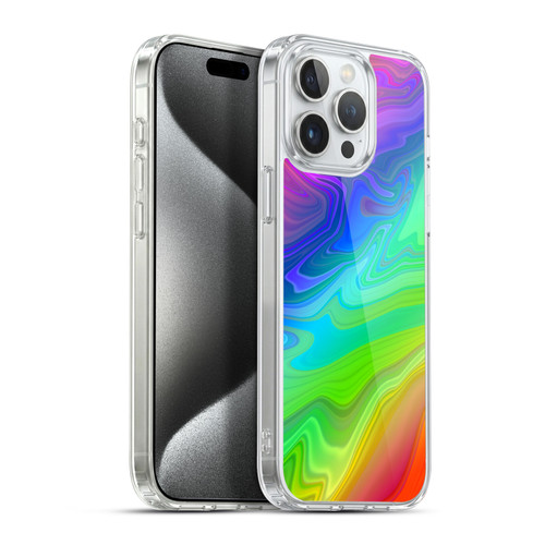 Suzan Lind Marble Rainbow Soft Gel Case for Apple iPhone 15 Pro Max & MagSafe
