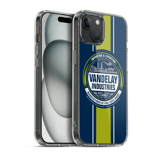 Seinfeld Graphics Vandelay Industries Soft Gel Case for Apple iPhone 15 Plus & MagSafe