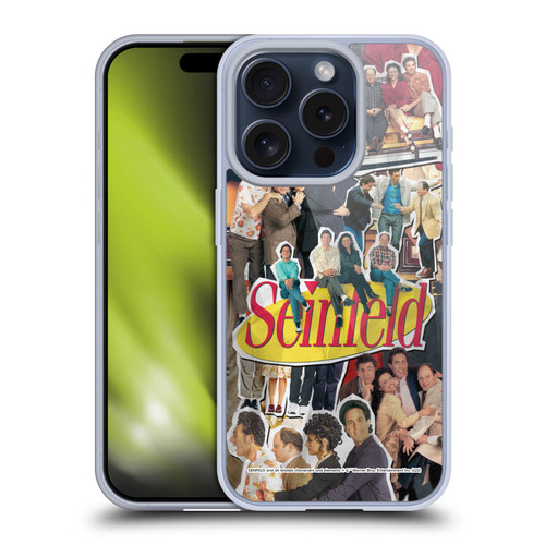 Seinfeld Graphics Collage Soft Gel Case for Apple iPhone 15 Pro