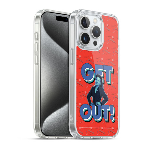 Seinfeld Graphics Get Out! Soft Gel Case for Apple iPhone 15 Pro & MagSafe