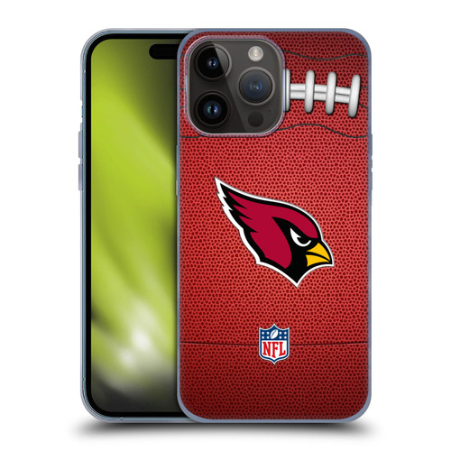 NFL Arizona Cardinals Graphics Football Soft Gel Case for Apple iPhone 15 Pro Max