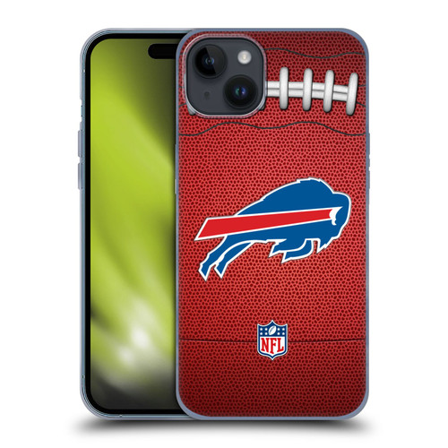 NFL Buffalo Bills Graphics Football Soft Gel Case for Apple iPhone 15 Plus