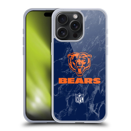 NFL Chicago Bears Graphics Coloured Marble Soft Gel Case for Apple iPhone 15 Pro Max NFL Chicago Bears Graphics Coloured Marble Soft Gel Case for Apple iPhone 15 Pro Max