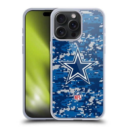 NFL Dallas Cowboys Graphics Digital Camouflage Soft Gel Case for Apple iPhone 15 Pro Max NFL Dallas Cowboys Graphics Digital Camouflage Soft Gel Case for Apple iPhone 15 Pro Max