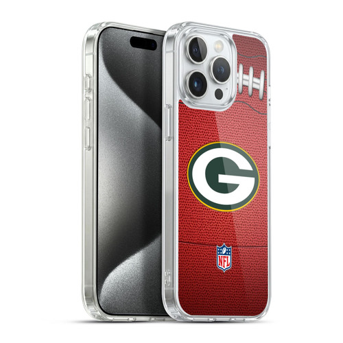 NFL Green Bay Packers Graphics Football Soft Gel Case for Apple iPhone 15 Pro Max