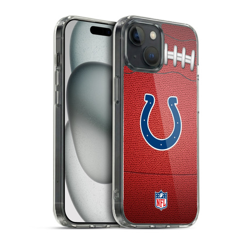 NFL Indianapolis Colts Graphics Football Soft Gel Case for Apple iPhone 15 & MagSafe
