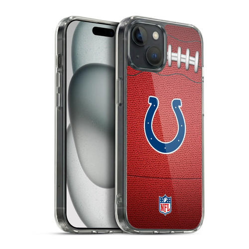 NFL Indianapolis Colts Graphics Football Soft Gel Case for Apple iPhone 15 Plus & MagSafe