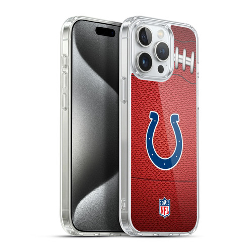NFL Indianapolis Colts Graphics Football Soft Gel Case for Apple iPhone 15 Pro Max & MagSafe