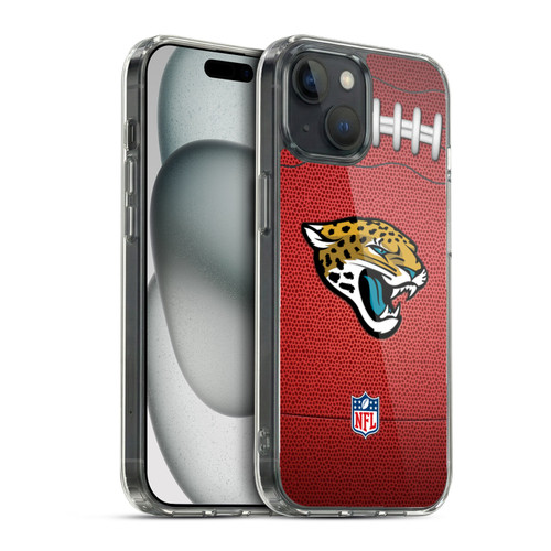 NFL Jacksonville Jaguars Graphics Football Soft Gel Case for Apple iPhone 15 & MagSafe