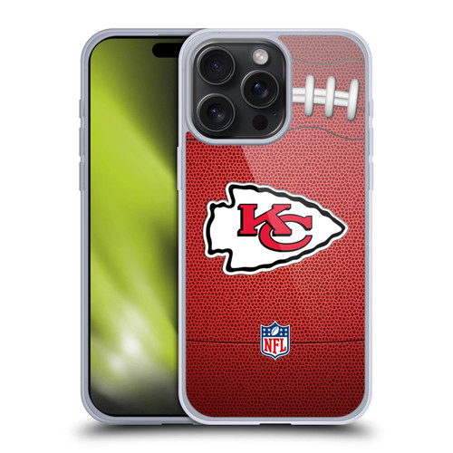 NFL Kansas City Chiefs Graphics Football Soft Gel Case for Apple iPhone 15 Pro Max