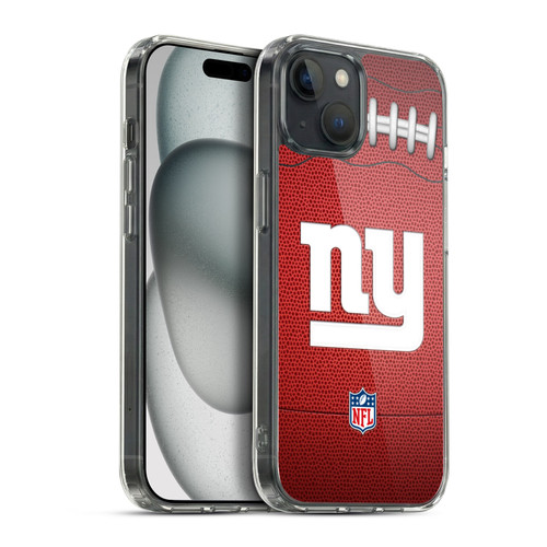 NFL New York Giants Graphics Football Soft Gel Case for Apple iPhone 15 Plus & MagSafe