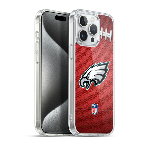 NFL Philadelphia Eagles Graphics Football Soft Gel Case for Apple iPhone 15 Pro Max & MagSafe